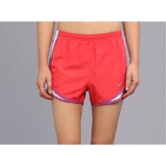 Nike Tempo Running Short Womens S Small Geranium White Dri FIT Lightweight *READ - Picture 1 of 13